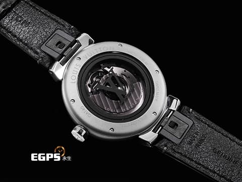 LOUIS VUITTON 路易威登 LV Tambour Diver QA140 不鏽鋼材質 LV圖樣紋路面盤 2022年保卡 台灣公司貨 自動上鏈 41mm