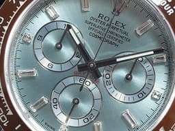 ROLEX 勞力士 DAYTONA 116506A 宇宙計時型 迪通拿 鉑金 PT950 計時碼表 長方形鑽石時標 <font color="#7a1f1f">栗啡色陶瓷圈</font><font color="#05f0f0"> Ice Blue 冰藍面盤 木村拓哉 停產款</font> <font color="#ff0000">2019年保卡</font> 自動上鍊 40mm