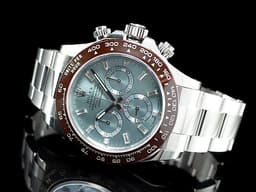 ROLEX 勞力士 DAYTONA 116506A 宇宙計時型 迪通拿 鉑金 PT950 計時碼表 長方形鑽石時標 <font color="#7a1f1f">栗啡色陶瓷圈</font><font color="#05f0f0"> Ice Blue 冰藍面盤 木村拓哉 停產款</font> <font color="#ff0000">2019年保卡</font> 自動上鍊 40mm