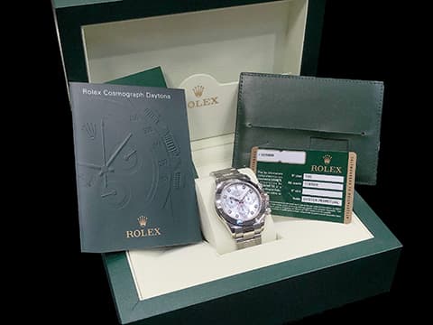 ROELX 勞力士 Cosmograph Daytona 宇宙計時型 迪通拿 116509 原廠鑽石時標 珍珠貝母鑲鑽面盤 計時碼表 18K白金材質 賽車錶 自動上鍊 40mm