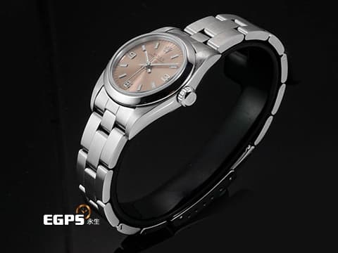 ROLEX 勞力士 蠔式恆動 OP 76080 不鏽鋼材質 粉色面盤 自動上鍊 25mm