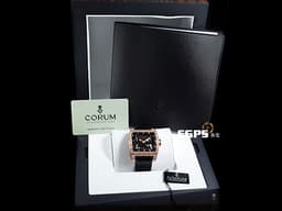 CORUM 崑崙 Ti-Bridge 金橋 207.201.05 鏤空 玫瑰金 雙自動盤 精鑲鑽圈 <font color="#FF0000">新品訂價190萬!新款自動上鍊金橋</font> 42mm