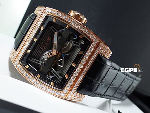CORUM 崑崙 Ti-Bridge 金橋 207.201.05 鏤空 玫瑰金 雙自動盤 精鑲鑽圈 新品訂價190萬!新款自動上鍊金橋 42mm