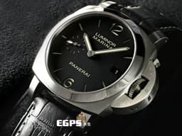 PANERAI 沛納海 Luminor Marina 1950 3 Days PAM392 <font color="#ff0000">經典三明治面盤 黑色面盤 夜光指針及時標</font> PAM00392 自動腕錶 不鏽鋼材質 42mm