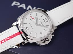 PANERAI 沛納海 Luminor Due Luna Rossa 3 Days PAM01378 三日鍊 小秒針 <font color="#cccccc">白色經典三明治夜光面盤</font> PAM01378 不鏽鋼<span style="font-size: 10pt;"> </span><font color="#FF0000" style="font-size: 10pt;">2025年保單 最新快拆錶帶</font><span style="font-size: 10pt;"> 自動上鍊 38mm</span>
