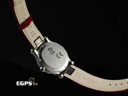 Chopard 蕭邦 Happy Sport HAPPY BUTTERFLY 快樂鑽 278582-3005 <font color="#cadff0">銀白色面盤 原廠三顆圓形跑鑽、愛心型鑲嵌鑽石跑鑽</font> <font color="#FF0000">2026年保單</font> 石英機芯 36mm