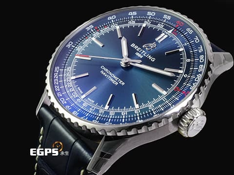 BREITLING 百年靈 Navitimer 41 航空計時系列 A17329161C1P1 藍色面盤 不鏽鋼 2026年保單 保有原廠膠膜 自動上鍊 41mm