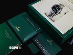 ROLEX 勞力士 DateJust 36 蠔式日誌型 126234 <font color="#4db383">最新款 漸層煙燻綠色面盤</font> DJ36 經典三角坑紋錶圈 <font color="#FF0000">2026年木紋保卡 紀念型(Jubilee)五銖錶帶</font> 自動上鍊 36mm