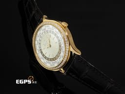 Patek philippe 百達翡麗 PP錶 Complications 複雜功能時計 World Time 世界時區 7130R-013 18K玫瑰金材質 <font color="#70cce1">原廠鑲嵌89顆鑽石(1.09 克拉)錶圈、錶扣 </font><font color="#f9f3cd">銀白色手工雕紋面盤</font> <font color="#FF0000">2022年保單 錶友蒐藏未使用品 新錶訂價:2,038,000元</font> 自動上鍊 36mm