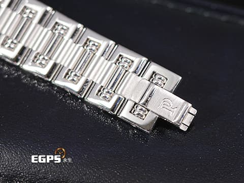 PIAGET 伯爵 Dancer 舞者系列 80564 K81 原鑲鑽圈、鑽石時標、半天星珍珠貝母面盤 18K白金材質 石英腕錶 23mm