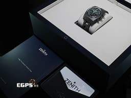 ZENITH 真力時 CHRONOMASTER 97.T384.400 Revival Safari復刻版 <font color="#058703">啞光微噴砂鈦金屬材質 「Ladder」錶鏈 深綠色熊貓錶盤</font> <font color="#f9eac3">米色螢光指針及時標</font> <font color="#ff0000">2025年保卡 專賣店限定款 僅收藏未使用品</font> 自動上鍊 37mm