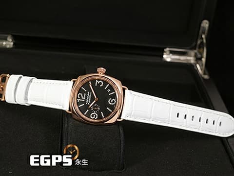 PANERAI 沛納海 Radiomir PAM00136 原廠鑲嵌88顆頂級天然美鑽時標面盤 小秒針 玫瑰金材質 PAM136 數量稀少的原鑲鑽石時標小沛 限量200只 典藏錶盒、限量證書 自動上鏈 40mm