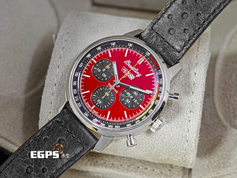 BREITLING 百年靈 Top Time 系列 Chevrolet Corvette A25310 雪佛蘭 科爾維特跑車 計時碼表 不鏽鋼 賽車錶 2022年保單 自動上鍊 42mm