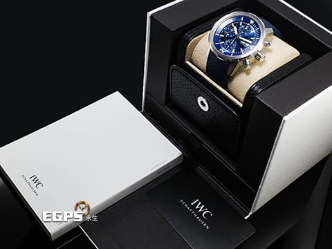 IWC 萬國 Aquatimer 海洋時計 IW376806 不鏽鋼材質 藍色面盤 計時腕錶 快拆錶帶 2025年保卡 潛水錶 自動上鍊 44mm