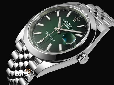 ROLEX 勞力士 Datejust 41 蠔式日誌型 DJ41 126300 不鏽鋼材質 Green Ombre 漸層綠色 2026年保卡 自動上鍊 41mm