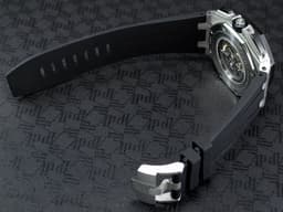 Audemars Piguet 愛彼 AP Royal Oak Offshore 皇家橡樹 離岸型 26400SO.OO.A002CA.01 不鏽鋼材質 計時碼表 <font color="#05f0f0">黑色陶瓷框 經典 白熊貓</font> <font color="#ff0000">已貼膜</font> 自動上鏈 44mm