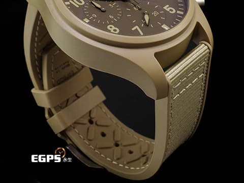 IWC 萬國錶 Pilot's 飛行員系列 TOP GUN 海軍空戰部隊計時腕錶41 莫哈韋沙漠特別版 沙漠色陶瓷材質 IW389402 2025年保卡 自動上鍊 41.9 mm