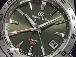 GRAND SEIKO 特級精工 GS 冠藍獅 精工 Sport Collection GMT SBGM247G <font color="#69830c">橄欖綠色面盤</font><font color="#FF0000"> </font>兩地時區 不鏽鋼<font color="#FF0000"> 2025年台灣公司貨 </font> 自動上鍊 40mm