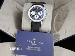 BREITLING 百年靈 Navitimer B01-Chronograph 41 航空計時 AB0139 計時碼表 不鏽鋼 AB0139211B1P1 <font color="#05f0f0">經典環形飛行滑尺 黑色熊貓面盤</font><font color="#FF0000"> 自製B01機芯 2026年保卡 </font> 自動上鍊 飛行錶 41mm