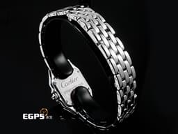 CARTIER 卡地亞 Panthere de Cartier 1660 18K白金材質 <font color="#05f0f0">原廠鑲嵌鑽石錶圈、錶殼、錶耳、錶冠</font><font color="#ff0000"> </font>石英機芯 22mm