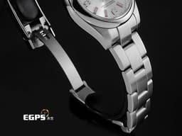 ROLEX 勞力士 Oyster Perpetual OP 26 176200 不鏽鋼材質 <font color="#f5bcd3">白色面盤 粉紅色柱狀時標</font> 自動上鏈 26mm