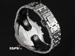 Audemars Piguet AP錶 愛彼錶 Royal Oak 皇家橡樹 26715ST.OO.1356ST.01 不鏽鋼材質 <font color="#0582f5">雲夜藍50色調「Grande Tapisserie」大型格紋錶面 </font><font color="#ff0000">2022年保卡</font> 計時碼錶 自動上鍊 38mm