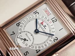 Jaeger Le-Coultre 積家 JLC錶 Reverso Grande Taille Calendar Date 翻轉系列 Q273242A 指針式日期 小秒針 玫瑰金 <font color="#ff0000">JLC最具代表系列 經典翻轉腕錶</font> 手上鍊 26x37mm