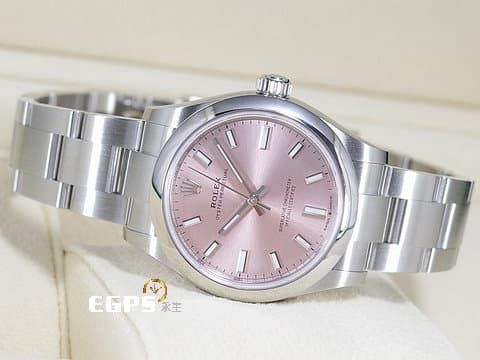 ROLEX 勞力士 Oyster Perpetual 31 經典 蠔式恆動型 277200 最新款 糖果粉色面盤 OP31 不鏽鋼 大三針 2024年保卡 自動上鍊 31mm