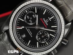 OMEGA 歐米茄 Speedmaster Chronograph 超霸 速霸 31198445151001<font color="#787878">「月之暗面」Dark Side Of The Moon</font> 黑陶瓷錶殼<font color="#ff0000" style="font-size: 10pt;"> </font><font style="font-size: 10pt;" color="#b2e0f0">原廠鑲嵌 鑽石外圈、時標(124顆頂級天然美鑽 共重0.95克拉)</font>計時碼表 同軸擒縱<font color="#ff0000" style="font-size: 10pt;"> 2021年台灣公司貨</font><span style="font-size: 10pt;"> 自動上鏈 44.25mm</span>