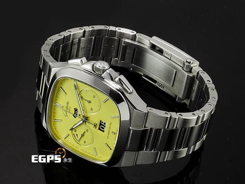 GLASHUTTE ORIGINAL 格拉蘇蒂 復古系列 70年代 Seventies Chronograph 1-37-02-17-02-70 黃色面盤 限量100支 2021年保單 自動上鍊 40mm