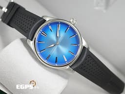 H. Moser & Cie. 亨利慕時 Pioneer Centre Seconds 開拓者 3200-1217 三日鍊 <font color="#3f8bee">Arctic Blue fumé北極藍太陽紋面盤</font><font color="#03f6f9"> </font>不鏽鋼 大三針 <font color="#FF0000">2025年保單</font> 自動上鍊 40mm