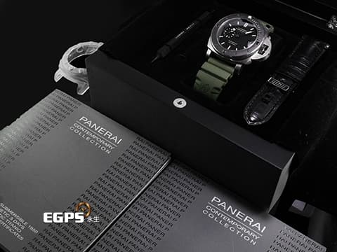 PANERAI 沛納海 Luminor Submersible 1950 PAM389 三日鍊 陶瓷錶圈 鈦金屬材質 PAM00389 O字頭  潛水錶 自動上鏈 47mm