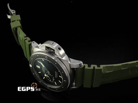 PANERAI 沛納海 Luminor Submersible 1950 PAM389 三日鍊 陶瓷錶圈 鈦金屬材質 PAM00389 O字頭  潛水錶 自動上鏈 47mm