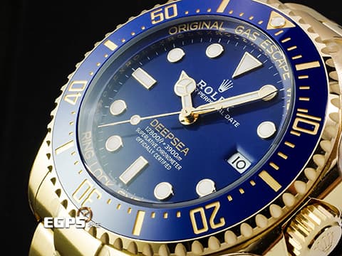 ROLEX 勞力士 Deepsea 海使者 136668LB 全金水鬼王 18K黃金材質 海洋色調 藍色陶瓷錶圈、面盤 整只錶約8.5兩 最有份量、最霸氣的選擇 宛若一顆金塊在手 2026年保卡 官方訂價:2,307,500元 保有原廠全部膠膜 自動上鍊 44mm