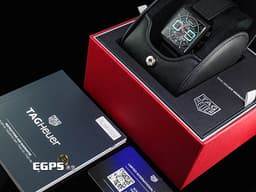 Tag Heuer 泰格 豪雅 Monaco Chronograph 摩納哥 CBL2184.FT6236 計時碼錶 黑色DLC塗層鈦金屬材質 <font color="#05f0f0">Tiffany 綠松石色夜光計時錶盤</font> 鏤空面盤<font color="#40e0d0"> </font><font color="#ff0000">2026年保卡 </font>賽車錶 自動上鍊 39mm