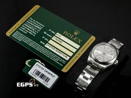 ROLEX 勞力士 Oyster Perpetual OP 26 176200 不鏽鋼材質 <font color="#f5bcd3">白色面盤 粉紅色柱狀時標</font> 自動上鏈 26mm