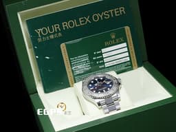 ROLEX 勞力士 Yacht-Master 遊艇名仕型 116622 <font color="#0066FF">亮藍色面盤</font> 不鏽鋼材質 <font color="#84C1FF">PT950 鉑金雙向旋轉錶框</font> 亂碼字頭 自動上鏈 40mm