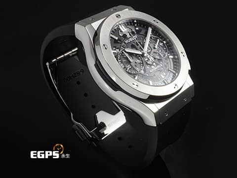 HUBLOT 宇舶 Classic Fusion 經典融合 系列 525.NX.0170.LR1 鈦金屬材質 鏤空面盤 2019年保卡 台灣公司貨 自動上鍊 42mm
