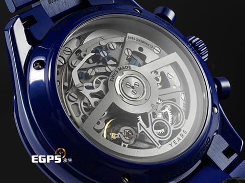 ZENITH 真力時 CHRONOMASTER 49.3102.3600/51.M3100 藍色陶瓷材質 品牌160週年紀念款 特殊錶盒 2025年保卡 附原廠藍色橡膠錶帶 自動上鍊 42mm