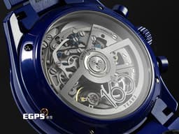 ZENITH 真力時 CHRONOMASTER 49.3102.3600/51.M3100 <font color="#0582f5">藍色陶瓷材質 品牌160週年紀念款 特殊錶盒</font> <font color="#FF0000">2025年保卡 附原廠藍色橡膠錶帶 </font> 自動上鍊 42mm