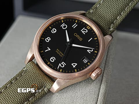ORIS 豪利時 Big Crown ProPilot Date 大錶冠 7761 青銅材質錶殼 經典錢幣紋外圈 0175177613164 大三針 飛行錶 2022年保卡 自動上鍊 41mm