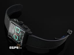 Tag Heuer 泰格 豪雅 Monaco Chronograph 摩納哥 CBL2184.FT6236 計時碼錶 黑色DLC塗層鈦金屬材質 <font color="#05f0f0">Tiffany 綠松石色夜光計時錶盤</font> 鏤空面盤<font color="#40e0d0"> </font><font color="#ff0000">2026年保卡 </font>賽車錶 自動上鍊 39mm