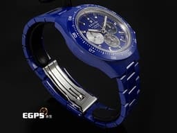 ZENITH 真力時 CHRONOMASTER 49.3102.3600/51.M3100 <font color="#0582f5">藍色陶瓷材質 品牌160週年紀念款 特殊錶盒</font> <font color="#FF0000">2025年保卡 附原廠藍色橡膠錶帶 </font> 自動上鍊 42mm