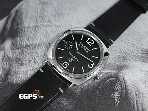 PANERAI 沛納海 Radiomir Black Seal Logo PAM380 黑豹 小秒針 不鏽鋼 PAM00380 復古洋蔥頭錶冠 經典OP商標款面盤 手上鍊 45mm