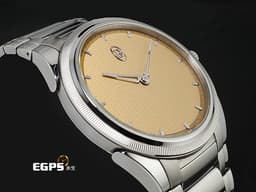 PARMIGIANI FLEURIER 帕瑪強尼 TONDA PF Rattrapante PFC914-1020021 不鏽鋼材質 <font color="#f8dca0">奶茶色「格狀大麥粒」璣鏤飾紋面盤 微型擺陀腕錶</font> <font color="#ff0000">2024年保卡 新錶訂價:852,800元</font> 自動上鏈 40mm