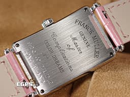 Franck Muller 法蘭穆勒 FM Long Island系列 952 QZ COL DRM D 1R <font color="#a0ccee">原廠鑲鑽</font> 不鏽鋼 <font color="#ff0000">Color Dreams 彩色阿拉伯數字時標</font> 952QZ 石英腕錶 26x44 mm