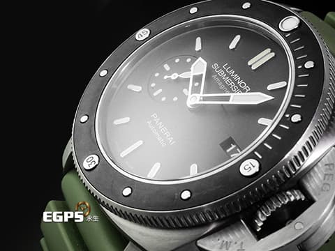 PANERAI 沛納海 Luminor Submersible 1950 PAM389 三日鍊 陶瓷錶圈 鈦金屬材質 PAM00389 O字頭  潛水錶 自動上鏈 47mm