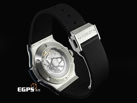 HUBLOT 宇舶 Big Bang 大爆炸 301.SX.7170.LR 不銹鋼材質 藍色面盤 計時碼表 自動上鍊 45mm