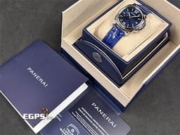 PANERAI 沛納海 Luminor Due系列 PAM1273 PAM01273 三日鍊 小秒針 <font color="#FF0000"> 2025年保卡 <font color="#2828FF">經典三明治藍色面盤 </font></font>自動上鍊 38mm