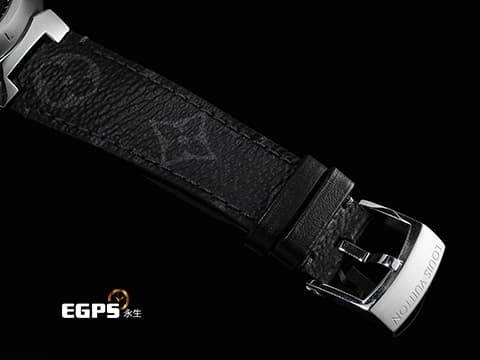 LOUIS VUITTON 路易威登 LV Tambour Diver QA140 不鏽鋼材質 LV圖樣紋路面盤 2022年保卡 台灣公司貨 自動上鏈 41mm